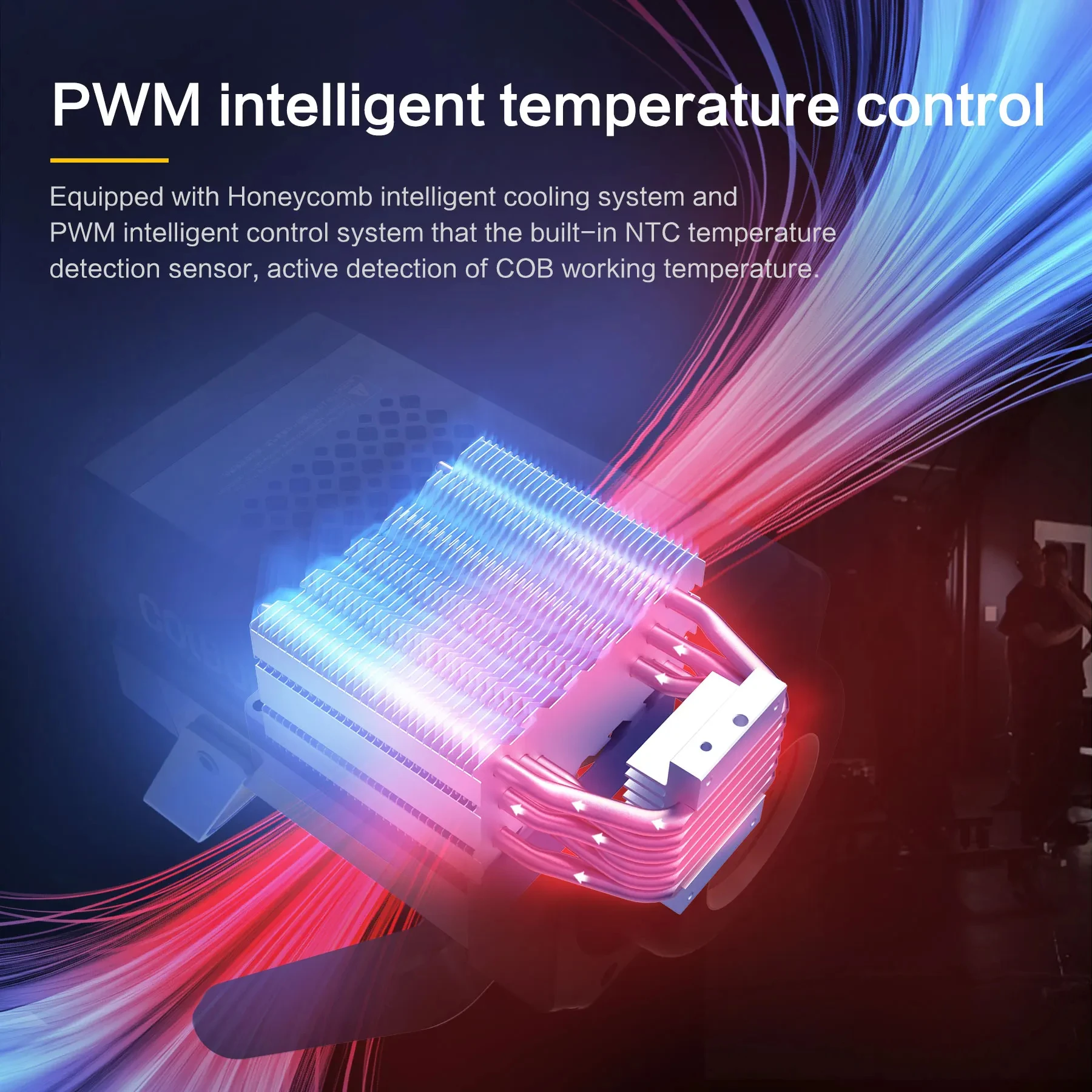 Description Picture 5 of itemSYNCO COLBOR CL220R CL220 RGB 200W LED Video Light COB Continuous Lighting 2700K-6500K Bi-Color APP Control Photographic Lamp