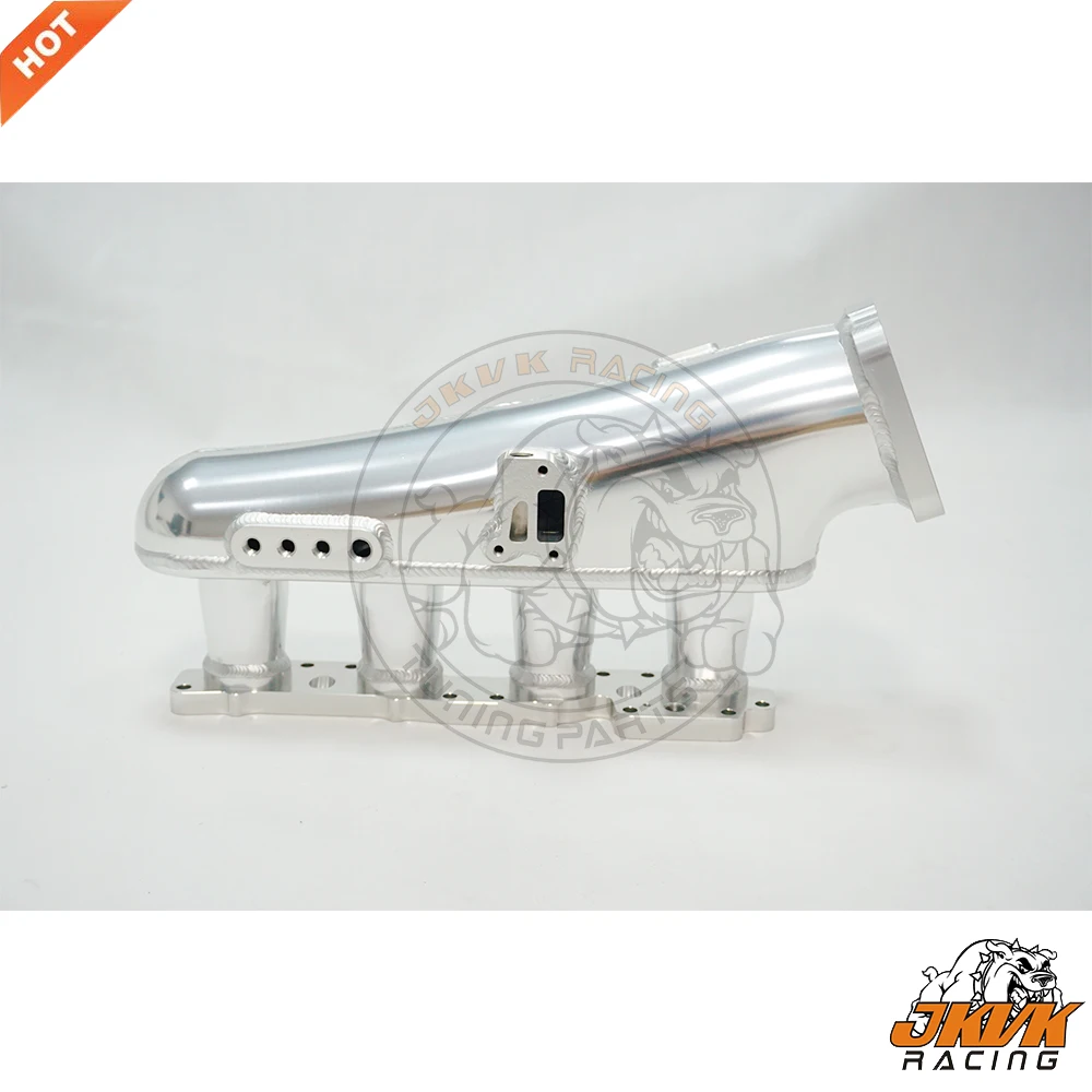JKVK 레이싱 알루미늄 흡기 매니폴드, S14 SR20 SR20det 용, 76mm 스로틀 바디 및 연료 레일 흡기
