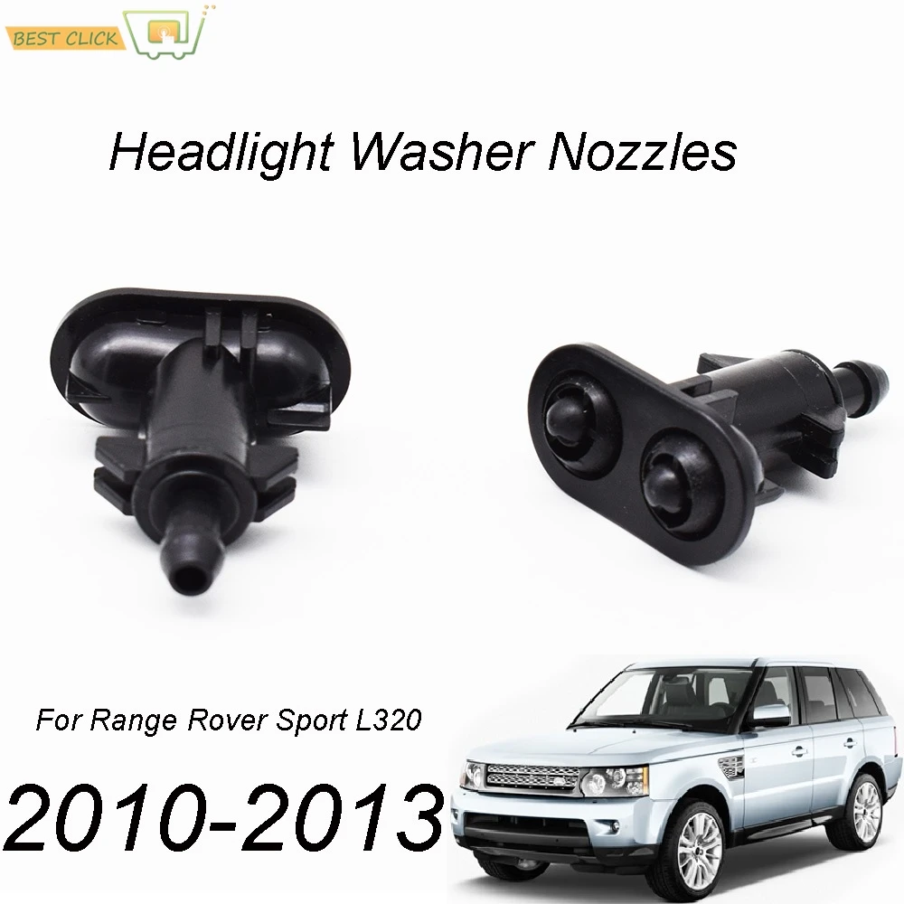 2Pcs Vorne Links Rechts Scheinwerfer Waschanlage Jet Düse Set Für Land Rover Range Rover Sport L320 2010 - 2013 OE # LR 015359 LR 015358