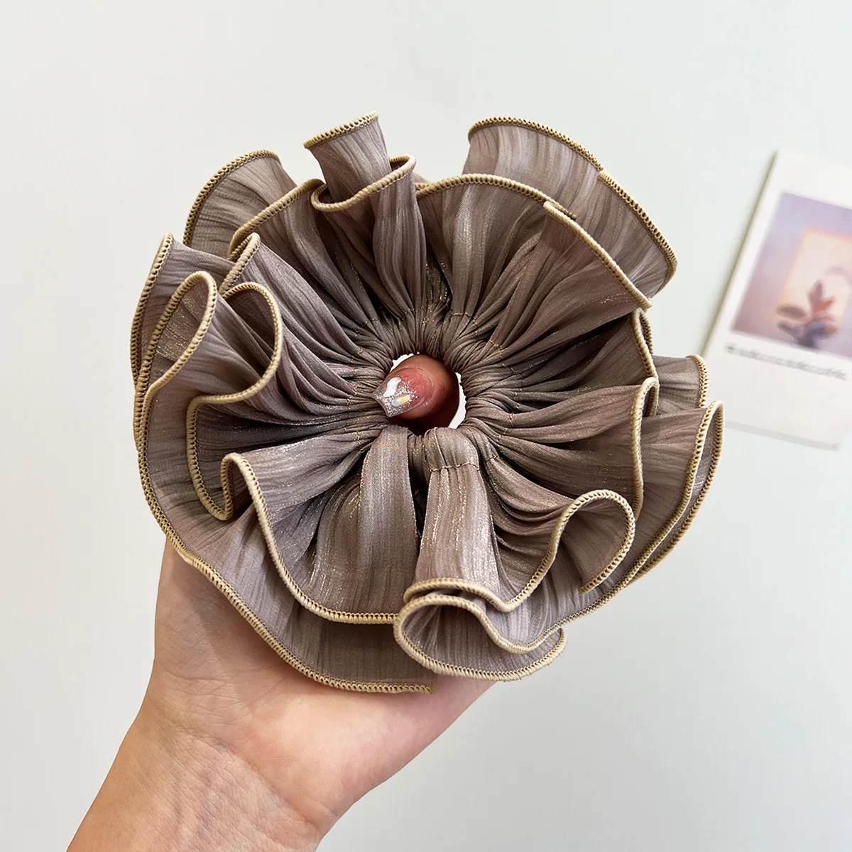 Ruffled Hair Scrunchies - Stylish Ponytail Holder and Hair Accessory