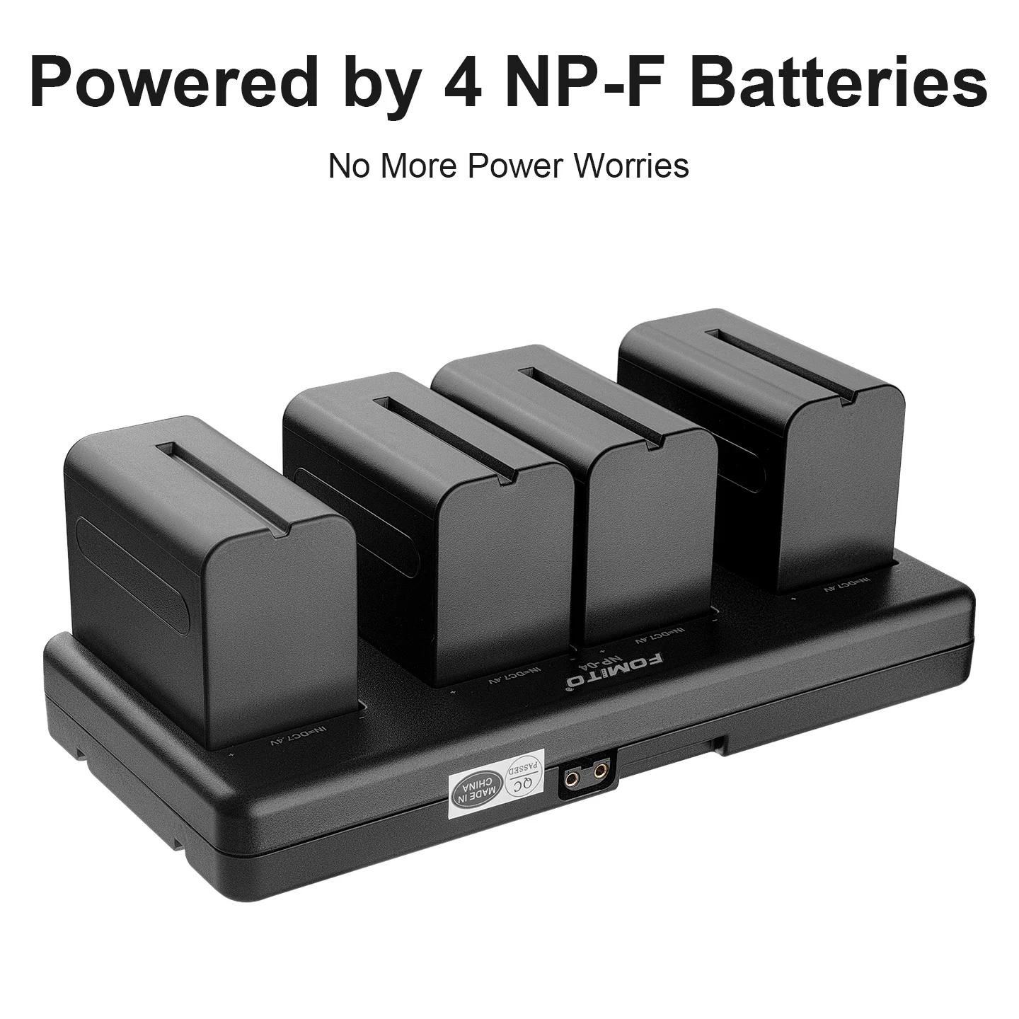 FOMITO NP-F Battery Adapter Plate V Mount Plate Battery Buckle Power Supply System for Sony NP-F Charger