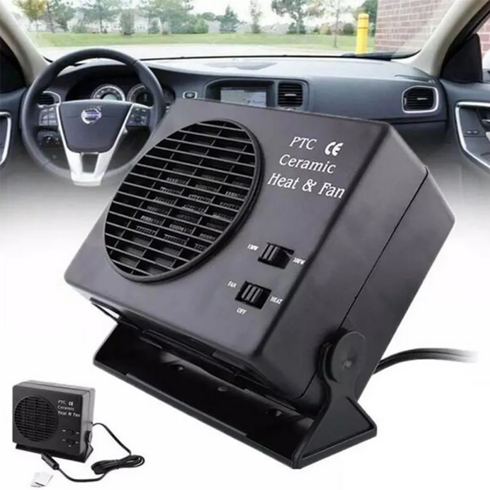 Car Heater And Defroster 12v, 160w With Thermostat
