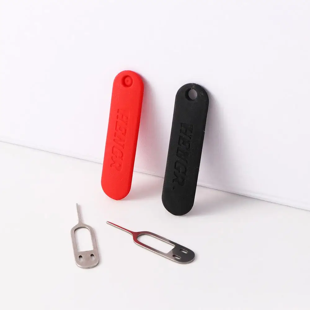 Universal Anti-Lost Pin Ejecting Phone Key Tool Mobile Phone Smartphone Eject Pin with Case Sim Card Tray Ejector Pin Holder