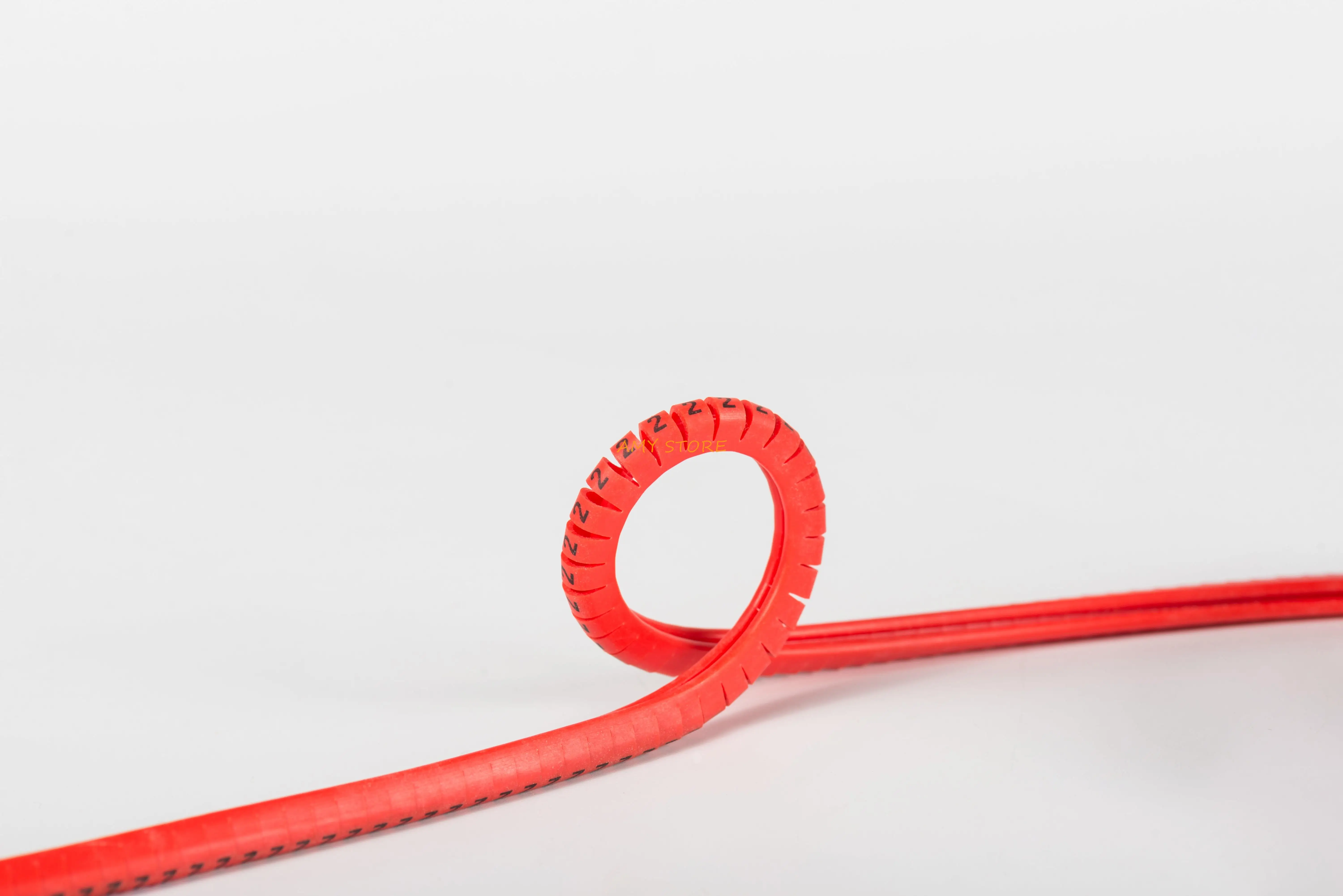 나선형 포장 케이블 와이어 마커, 컬러 18AWG-12 AWG EC-1, 1000 개, 0-9 번호 2.5mm2