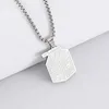 New JUICE and Wrld Necklace Popular Rapper Singer Series Pendant Necklace Fans Souvenir Jewelry Gift Stainless Steel Pendant 2