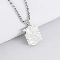 New JUICE and Wrld Necklace Popular Rapper Singer Series Pendant Necklace Fans Souvenir Jewelry Gift Stainless Steel Pendant 2