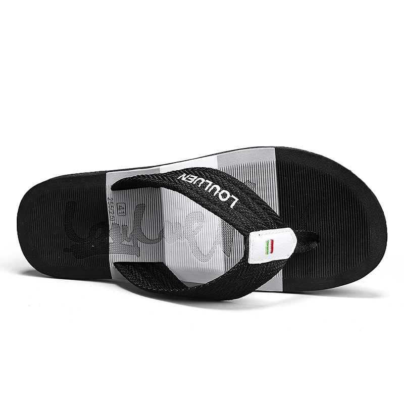 Herren-Hausschuhe, Sommer-Flip-Flops im neuen Stil, weiche Sohle, bequeme, offene Zehen-Hausschuhe, geeignet für Spaziergänge im Innen- und Außenbereich, Summe – Detail 6