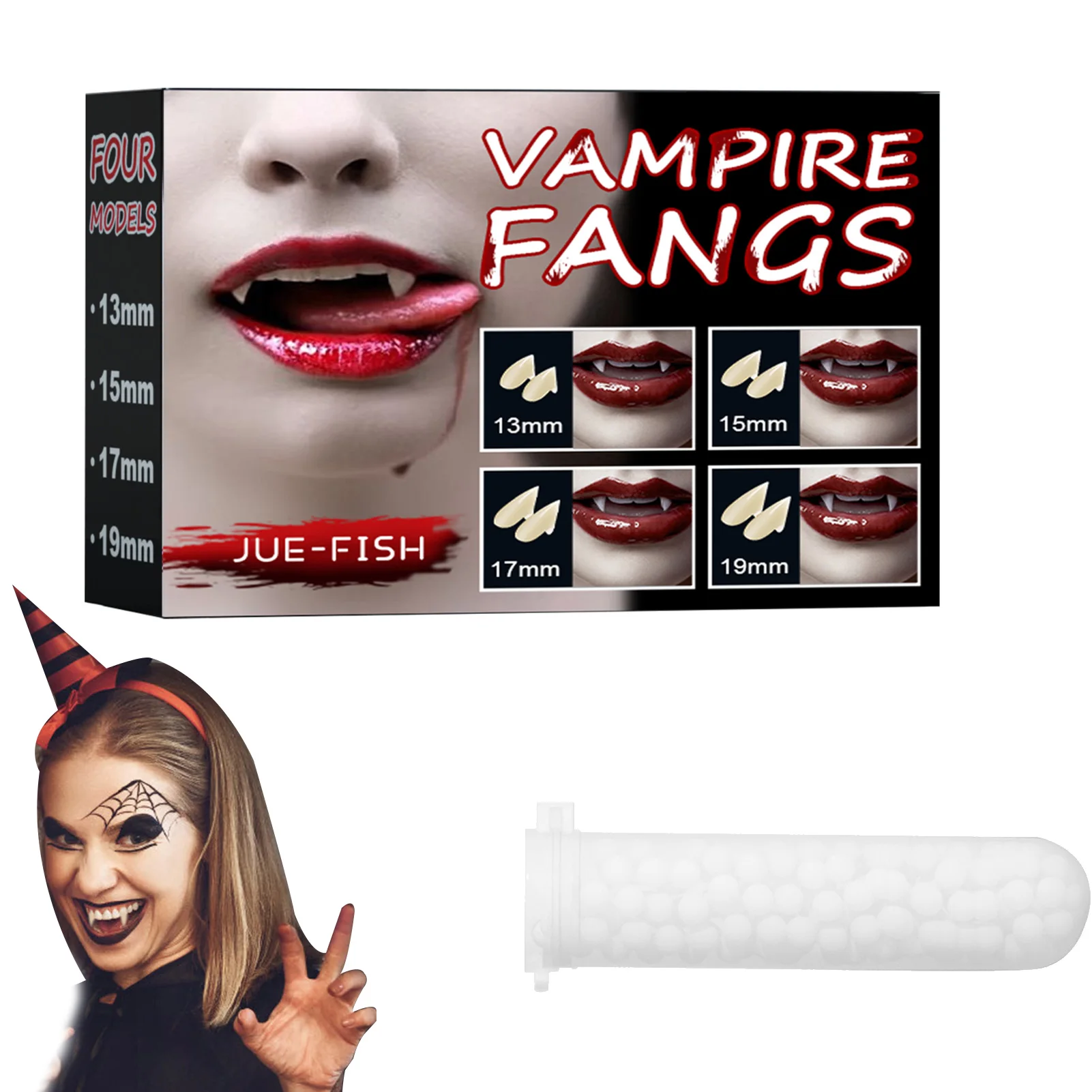 Vampire Fangs Cosplay Dentures Fake Vampire Teeth For Cosplay Costume 4