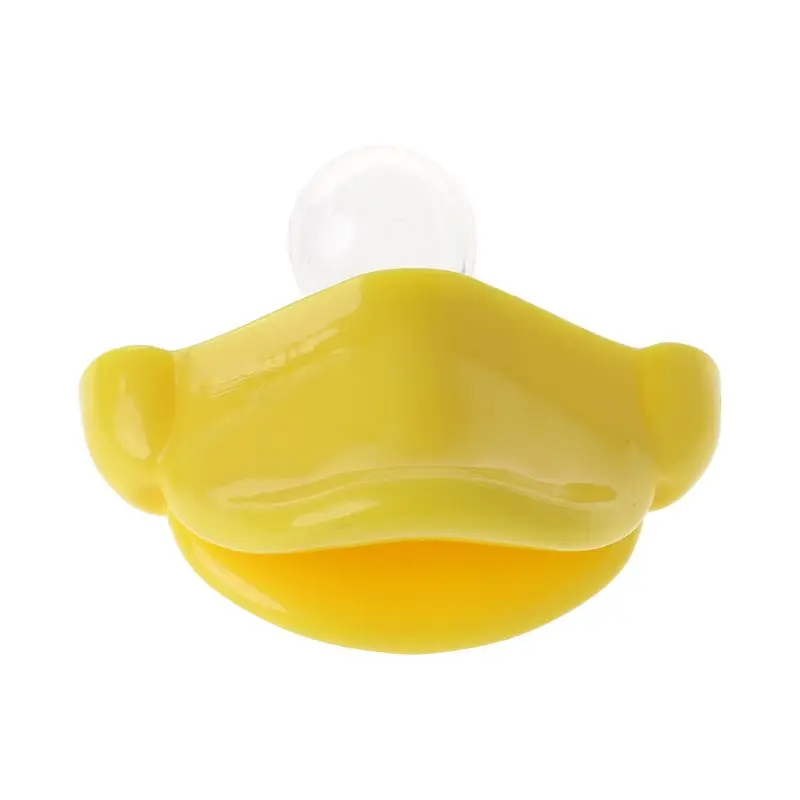 

Orthodontics Pacifier Newborn Baby Nipple Silicone Round for Head Teether Infant Newborn Duck