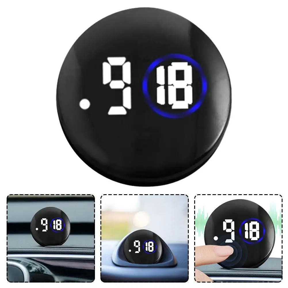 Multifunctional Car Small Digital Clock Quartz Motorcycle Stick On Analog Clock Car Vent Clocks Watch Interior Supplies air outlet dashboard clock car clock motorcycle handlebar clock