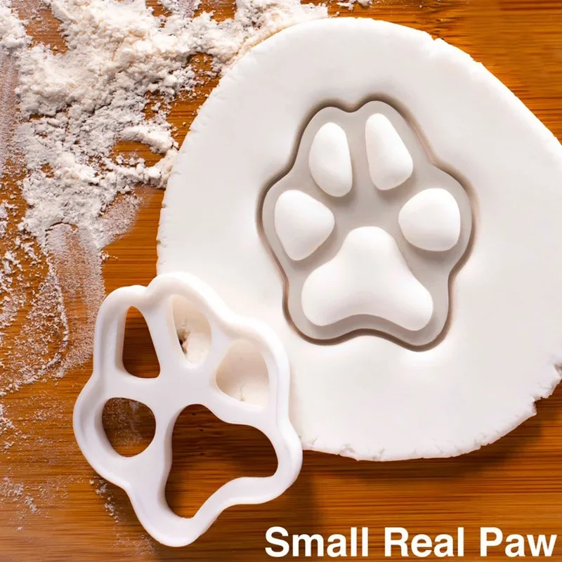 Cartoon Cat Paw Shape Cookie Cutters Mould Cake Biscuit 3D Mold Pressing Fondant Pastry Baking Tools Kitchen Accessories cookie cutter cookie mould fondant cutter cookie printing mold baking mold cookie maker press kit baking decorating tools