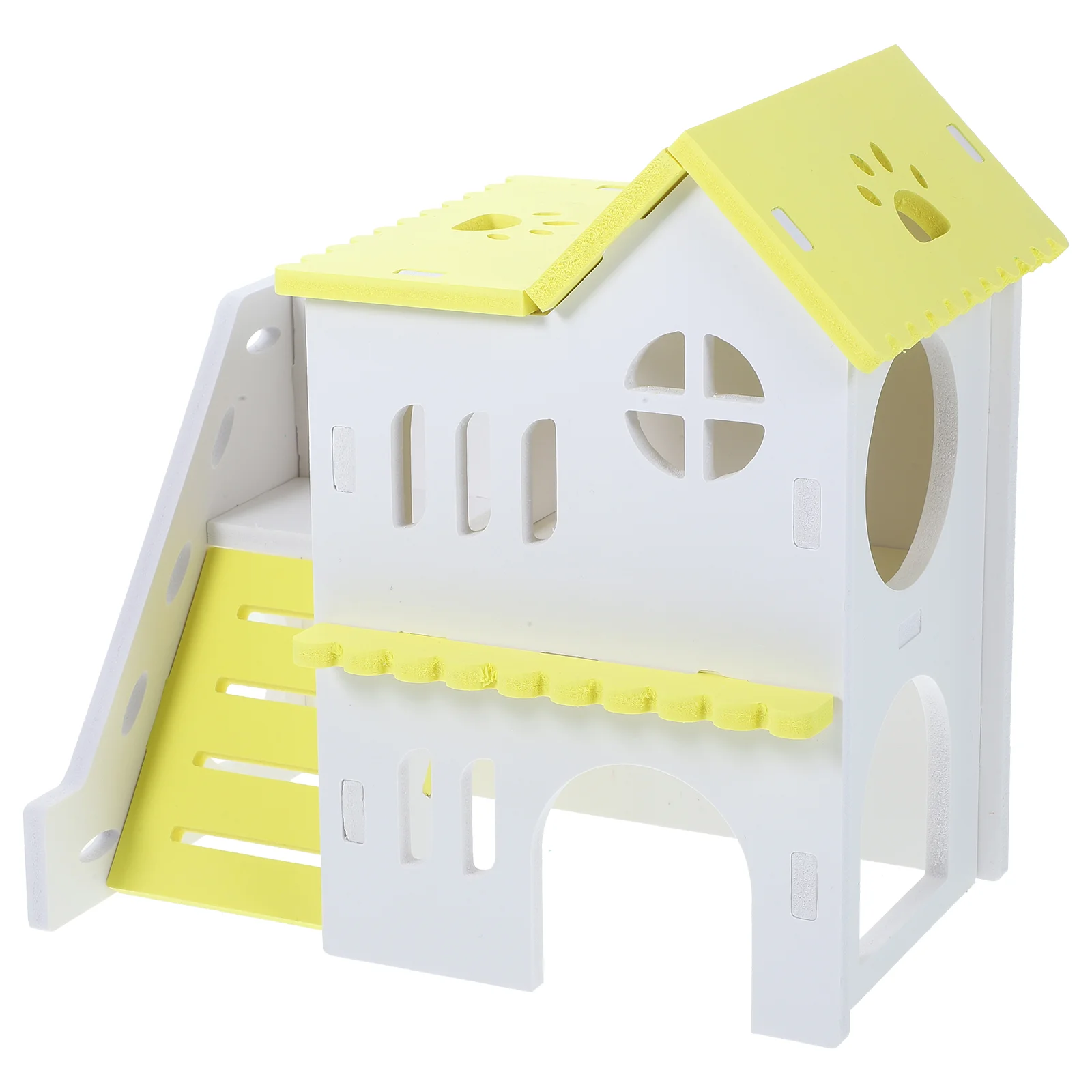 

Small Animal Hideout Hamster with Climbing Ladder Cage Toys Accessories Pvc Guinea Pig House Cages