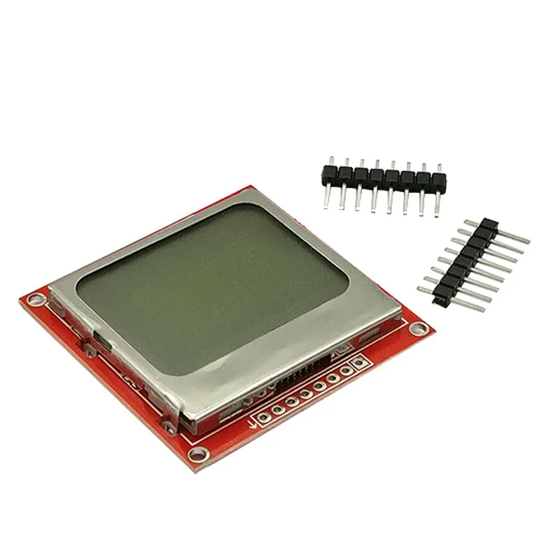

LCD Module Display Nokia 5110 LCD Red Screen LCD Module White Light PCB Screen, for Arduino