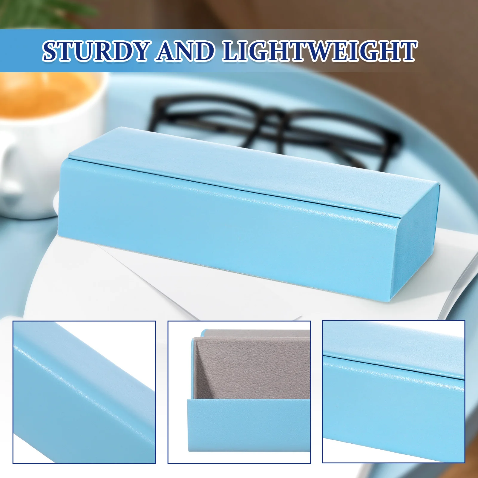 PU Leather Anti Pressure Glasses Case High Quality Hard Frame Glasses Box Myopia Presbyopia Sunglasses Unisex Eyeglasses Box