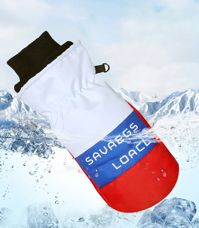 1 Pair Non-slip Ski Men Women Universal Outdoor Cycling Hiking Mitten Winter Warm Waterproof Thicken Fleece Gloves_voghion.com