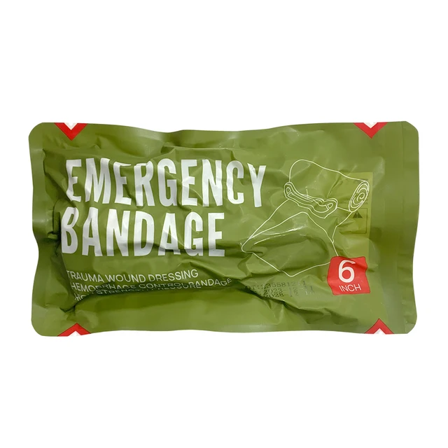 4/6in Israeli Bandage Wound Dressing Emergency Israel Bandage Combat Compression Tactical First Aid IFAK Trauma Medical - Image 5