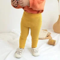 Baby Girls Boys Pants Kids High Waist Cotton Big PP Pant Spring and Autumn Girl Leggings Trousers Children Clothes 0-6 Years 5