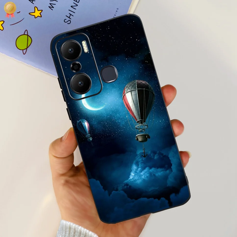 Cute Astronaut Clear TPU Silicone Bumper Phone Case Cover