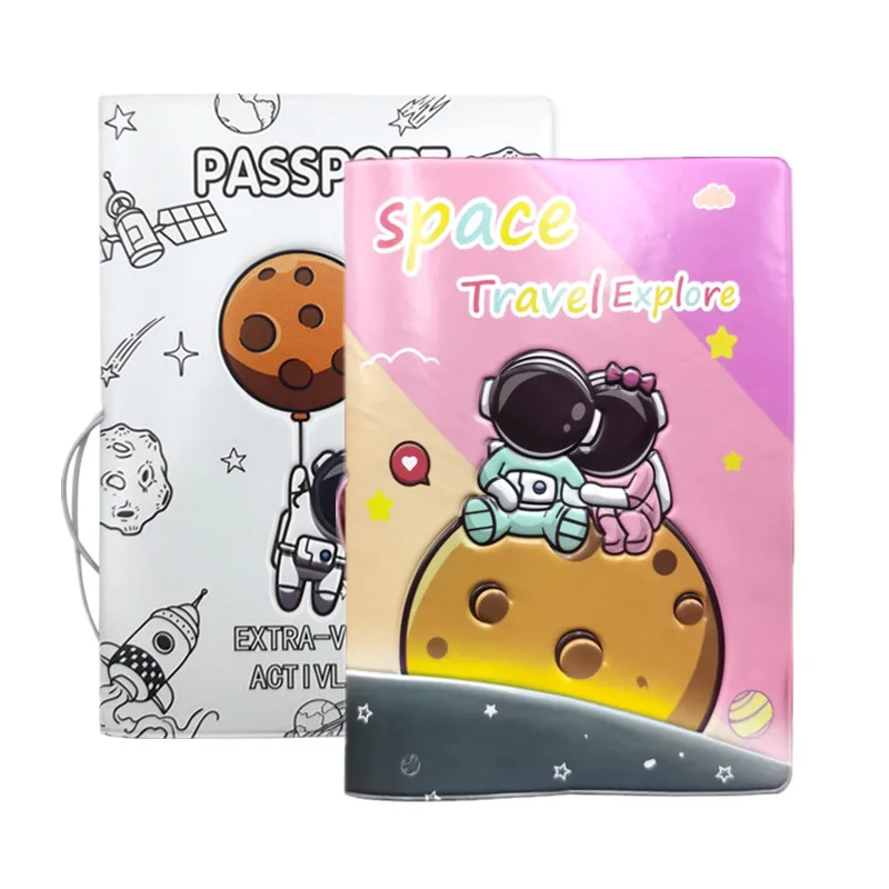 

Passport Cover Case Astronaut Pattern Lovers Passport Holder Sleeve with Ticket ID Credit Cards Slot Passport Protector Holder