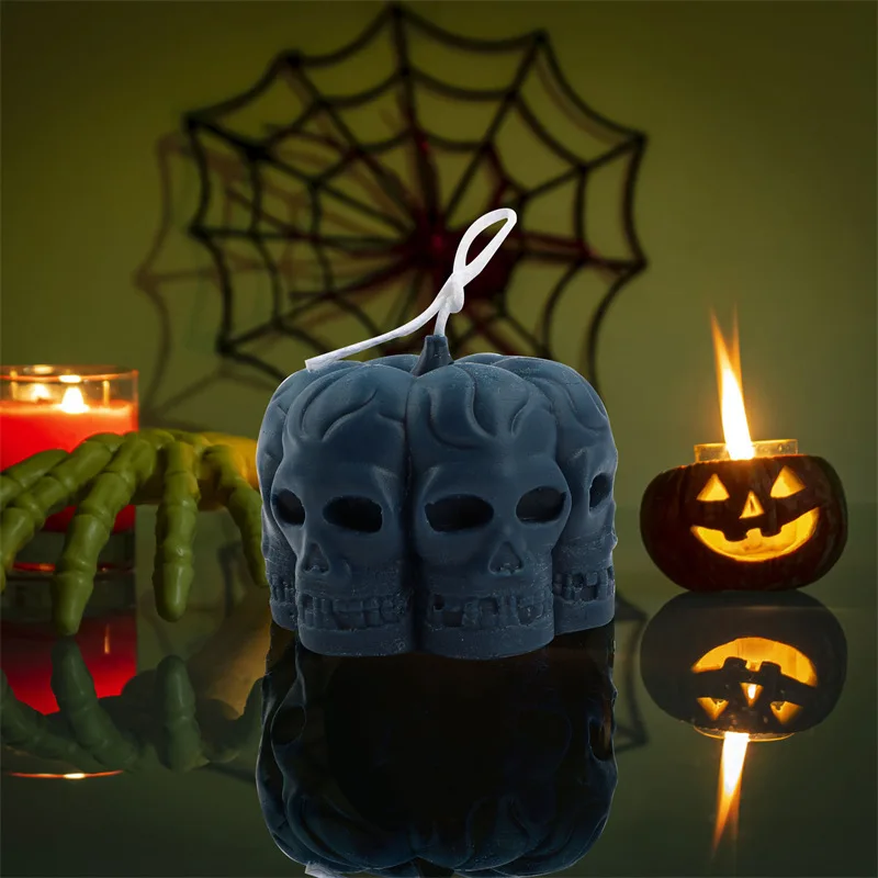 Halloween candle creative skull spoof soy wax scented candles home decoration magic witchcraft party decor |