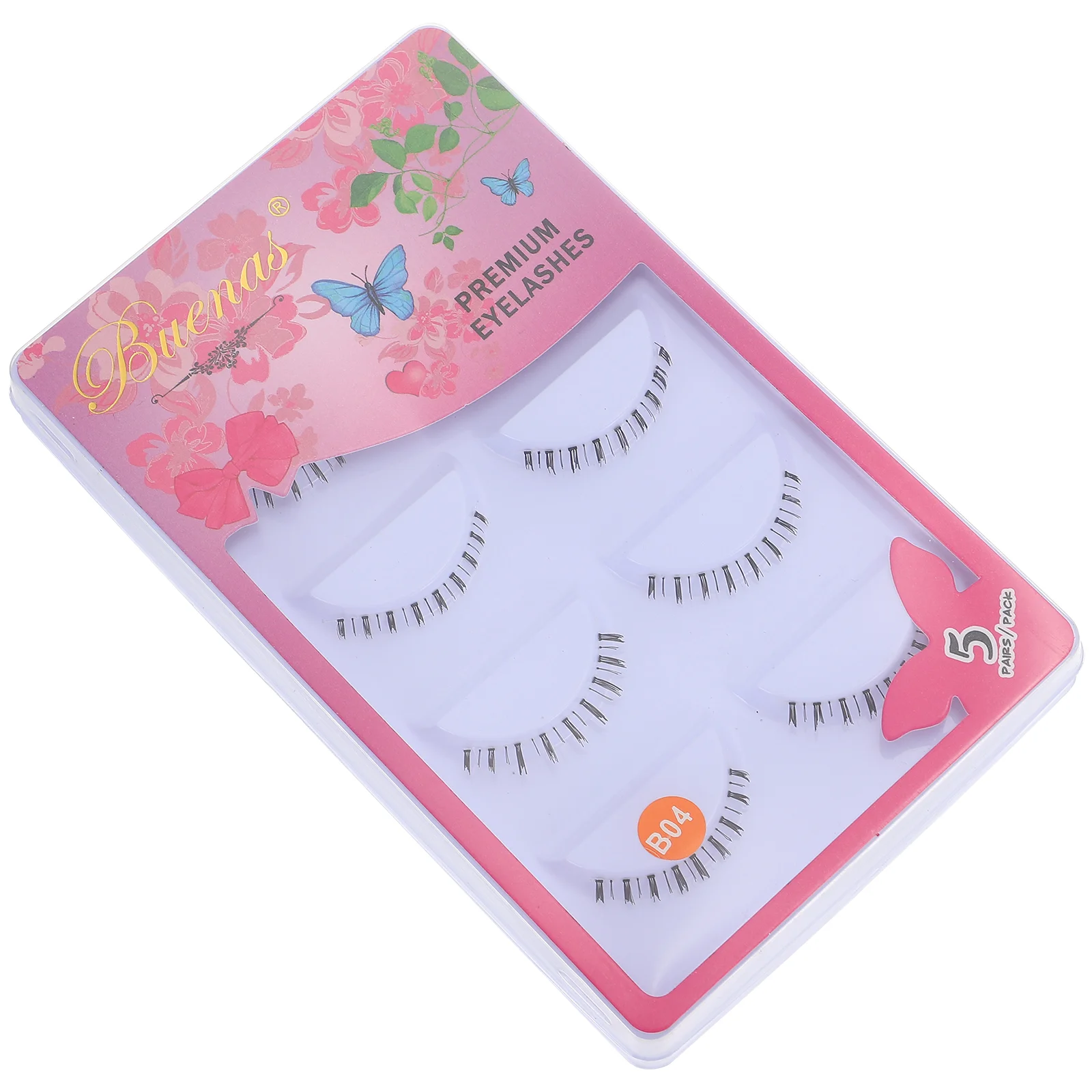 

10 Pairs Fake Lashes Lower Eyelashes Natural Bottom Strip Transparent Stem False