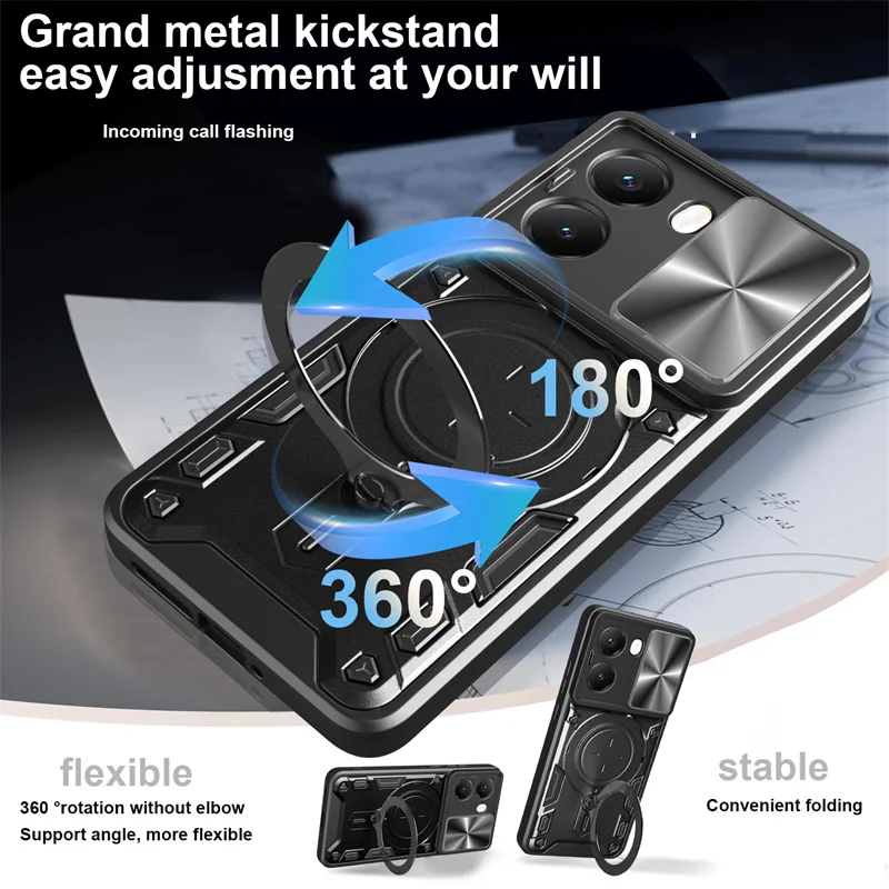 SEAHAI Cover per Xiaomi POCO X7 Pro 5G, Ultra Sottile Custodia Premium PU Pelle Portafoglio Kickstand Slot per Schede [RFID Blocking] TPU Antiurto Flip Cover Libro - porpora