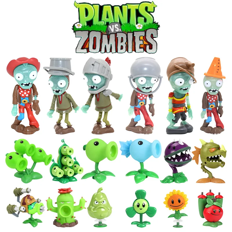 thumbnail image 1 of Nuevo 1 pieza PVZ PLANTS VS ZOMBIES 2 Peashooter Zombie Yeti Gatling Crazy Dave Figura de acción Modelo Muñecas Juguete de tiro Niño Regalo, 1 of 5