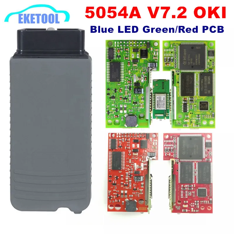 EKETOOL Красная и зеленая плата AMB2300 Инструменты для считывания кодов OKI с программным обеспечением Bluetooth V7.2 для ун...