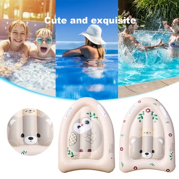 Inflatable Surfboard with Handles Swimming Floating Mat PVC Folding Beach Surfboard for Kids Summer Water Fun Play 1