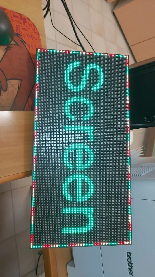 Interna da Completo-cor do Sinal do Diodo Emissor de Luz Exibição da Mensagem de Rolagem da Placa do Sinal da Propaganda do Quadro de Avisos do Diodo Tela Conduzida Programável Quadro de Avisos Diodo 38*19cm do 8 Computers & Electronics