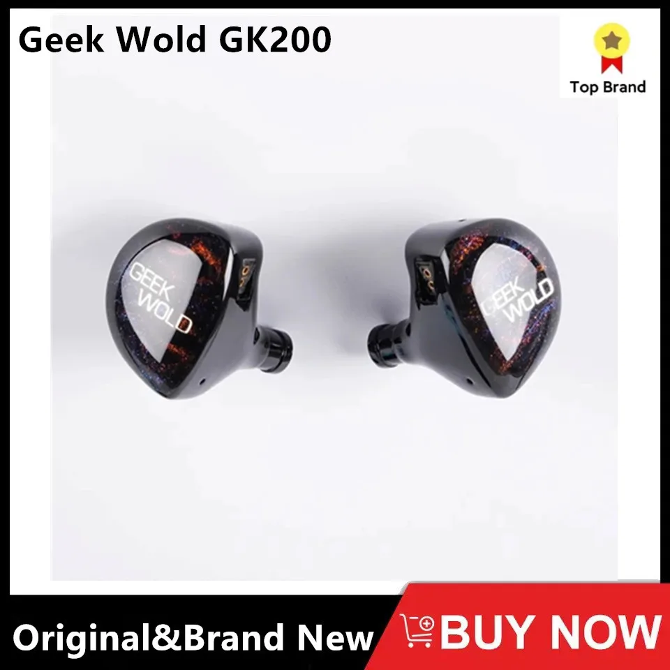 

Geek Wold GeekWold GK200 HiFi Earphone IEM 6BA+2DD+2PZT 10 Drivers Earbud Hybrid Music Resin Headset With 0.78mm 2Pin Cable