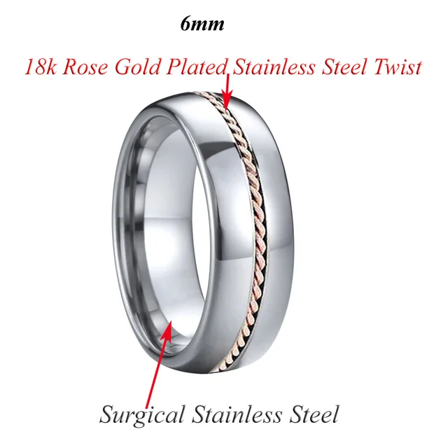 Classique USA taille 5 à 15 bijoux de mode occidentale bagues de mariage pour hommes et femmes titane Alliance amoureux Couples bague