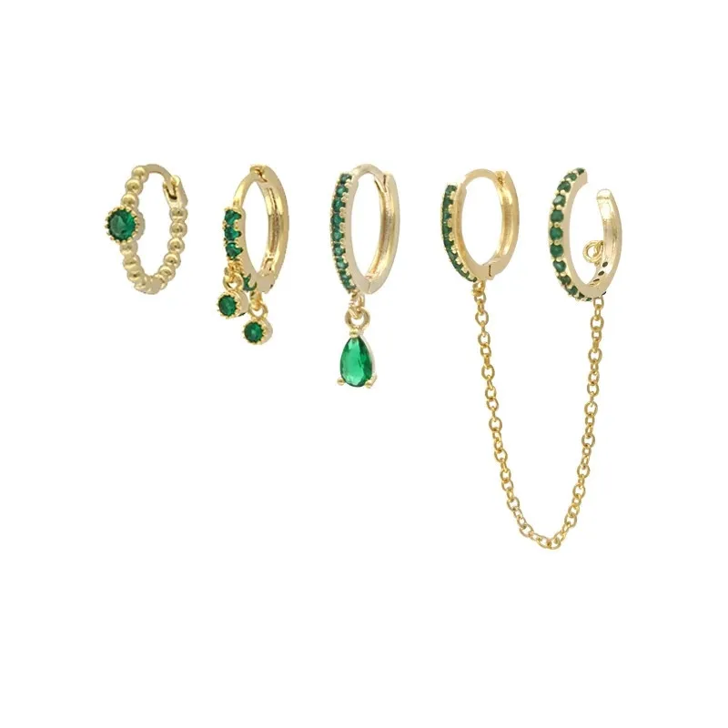

12Sets/Lot Fashion Crystal Earring Sets for Women