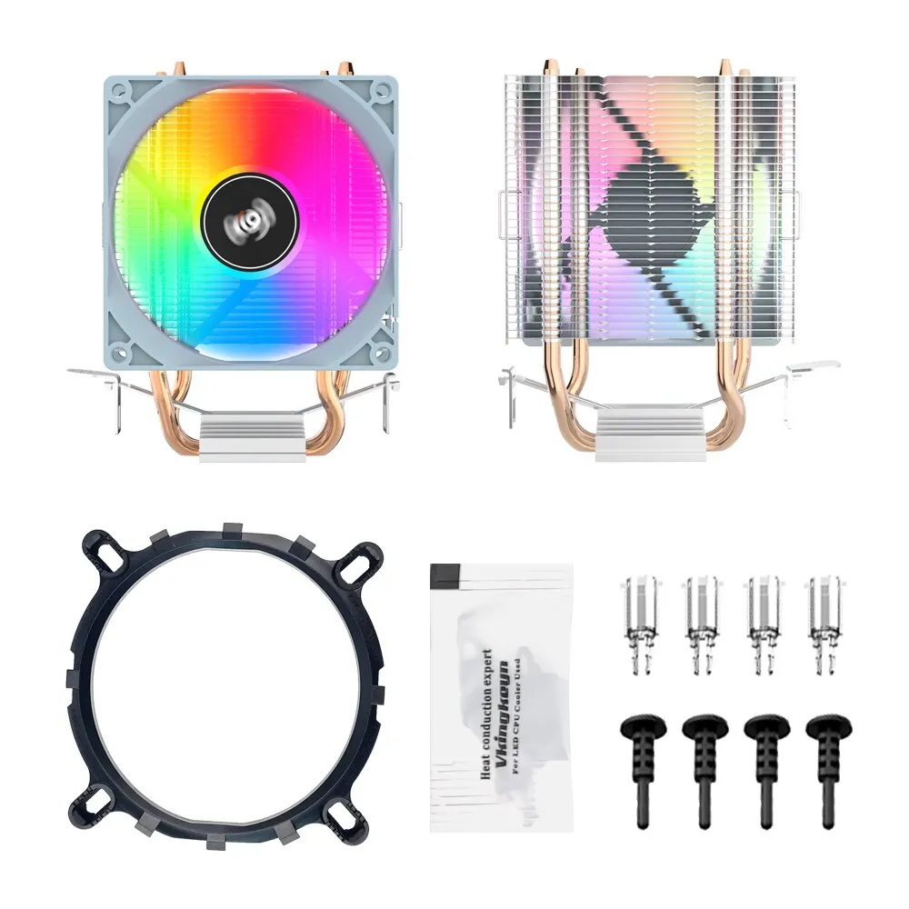 Aigo ICE200PRO  CPU , 2 Ʈ   ð, 3  PWM ǳ  ȯǳ,  115X 1200 1700 AM4 AM5 AMD
