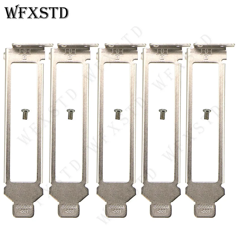 Network Card Low Baffle Profile 2U Bracket 5pcs INTEL I340-T4 X710-T4 I350-T4 82576GB 82580 Network Card Support Board