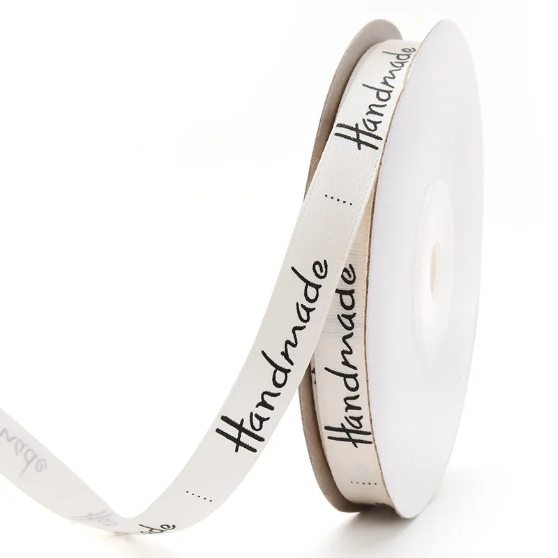 Polyester Ribbon 25 Yards 3/8'' (10mm) Handmade Design For Bow Craft Wedding Party DIY Decoration Gift Packaging Accessories