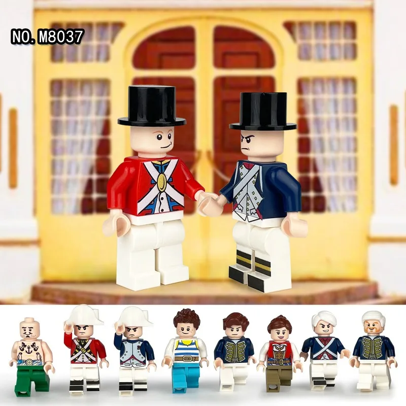 지에마오 M8248 내해섬 갱 소형 입자 블록 조립 어린이 장난감 해외 도매 염소 앵무새