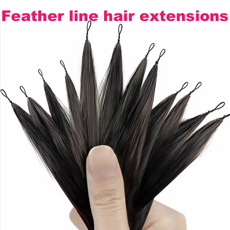 Natural Feather Human Hair Extensions  Micro Ring Human Hair Extensions -  200pc/lot - Aliexpress