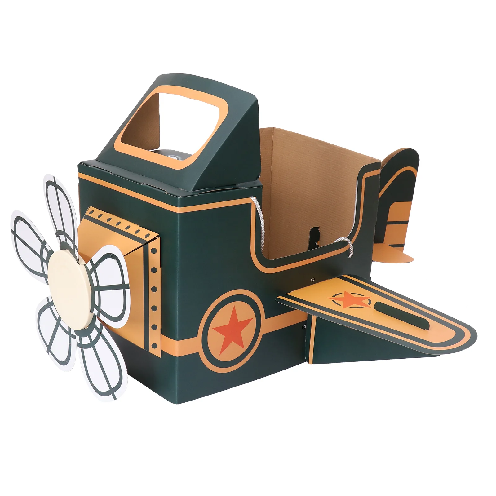 

Kids Outdoor Playset Paperboard Puzzle Flying Toy New Year Gift Toys Cars DIY Assemble Cardboard Children Wearing Airplane