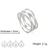HIPEE Stainless Steel Multi Layer Rings for Women Minimalist Style Line Geometric Structure Ring Fashion Jewelry Wedding Gifts 6