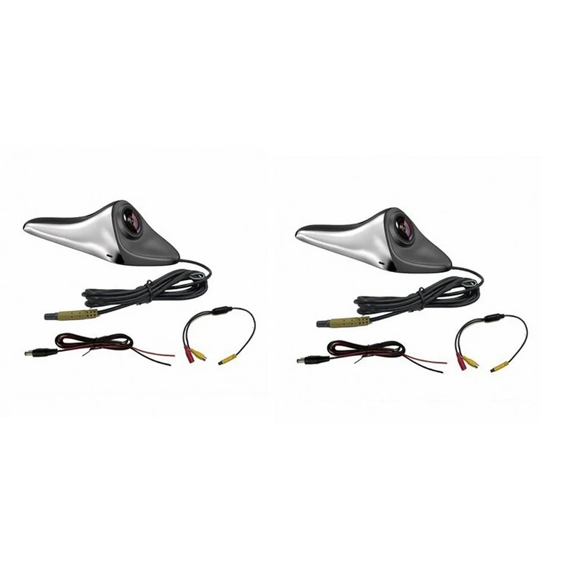 

2X Car Rear View Camera 1080P Blind Spot Auxiliary Reversing Backup Side Camera Shark Fin IP68 Rotatable Lens, AHD