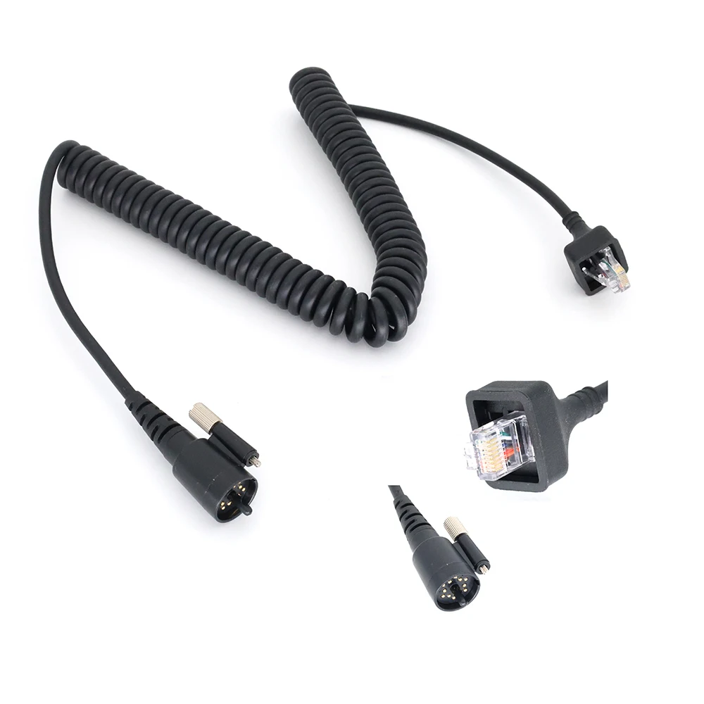 

Repair DIY Accessories Handheld Radio Speaker Microphone PU Cable For KENWOOD KMC-27 TK-690 TK-790 TK-890 TK-5710 TK-5810