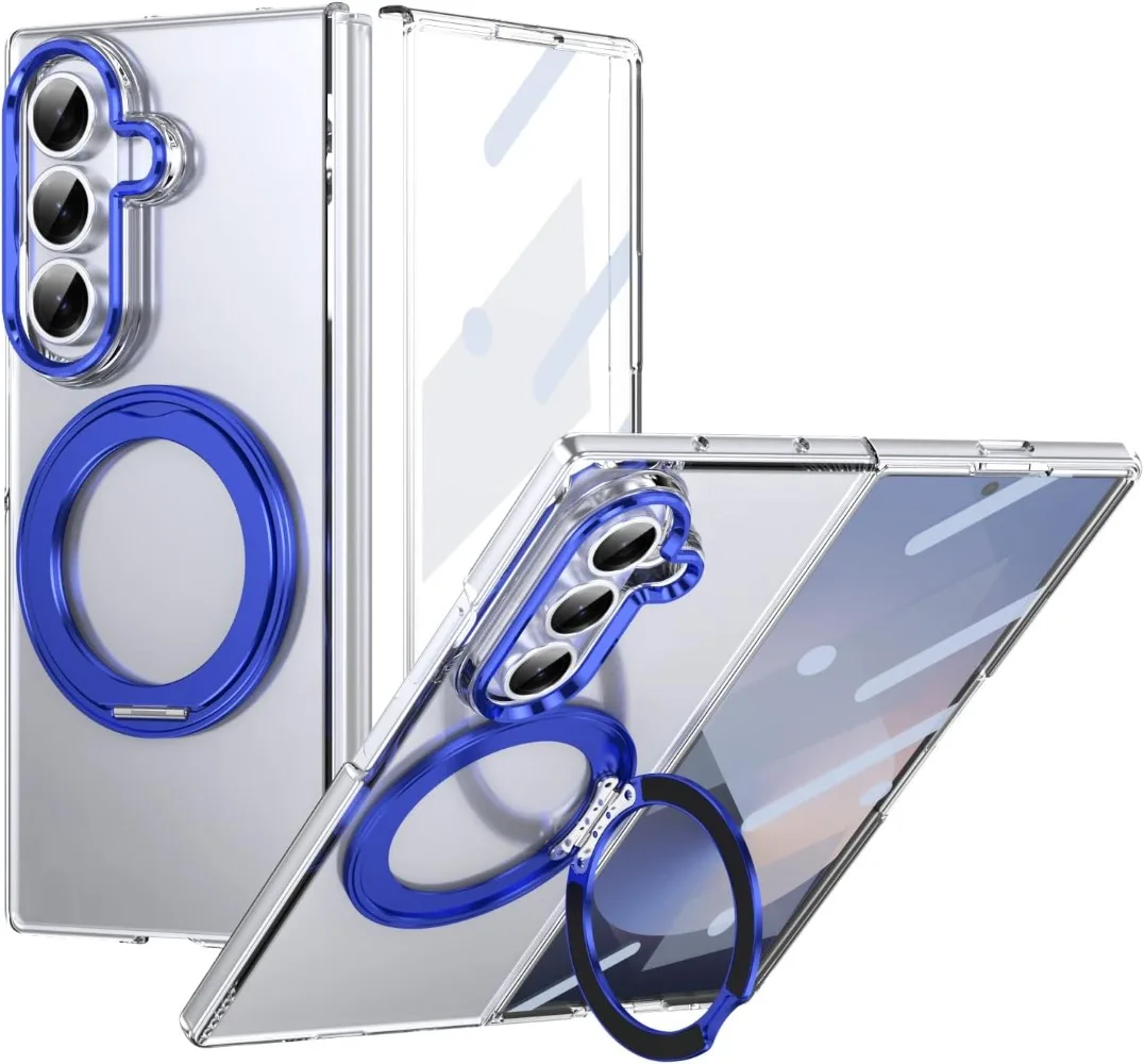 360 Rotating Magnetic Case with Magsafe Compatibility and Glass Front Film