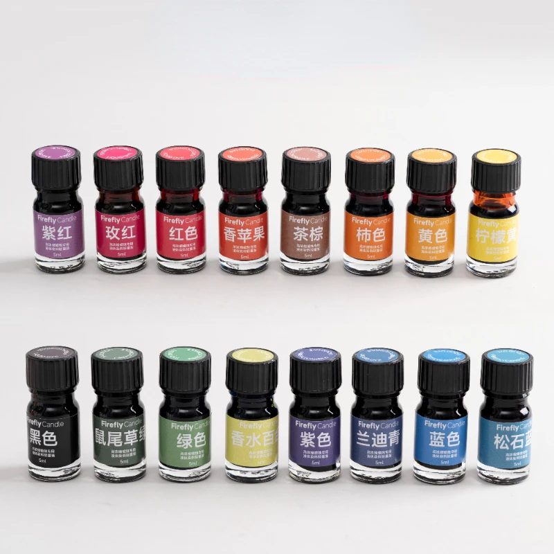 Highly Concentrated Candle Liquid Dyes for Scented Candles Soy Wax Vegetable Wax Coloring Material
