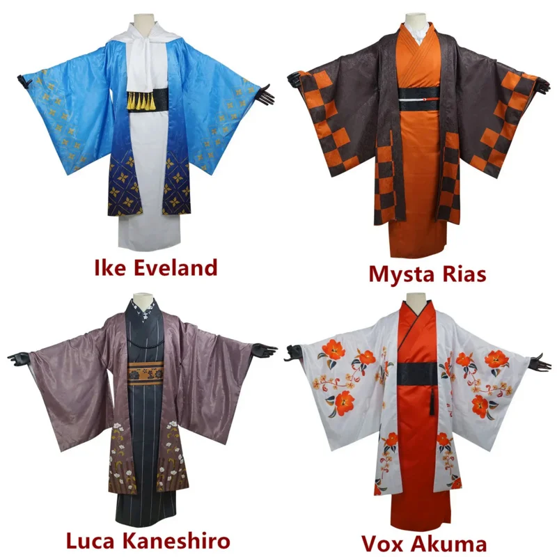 

VTuber NIJISANJI Luxiem New Year's Kimono Shu Yamino Ike Eveland Vox Akuma Mysta Rias Luca Kaneshiro Cosplay Costume