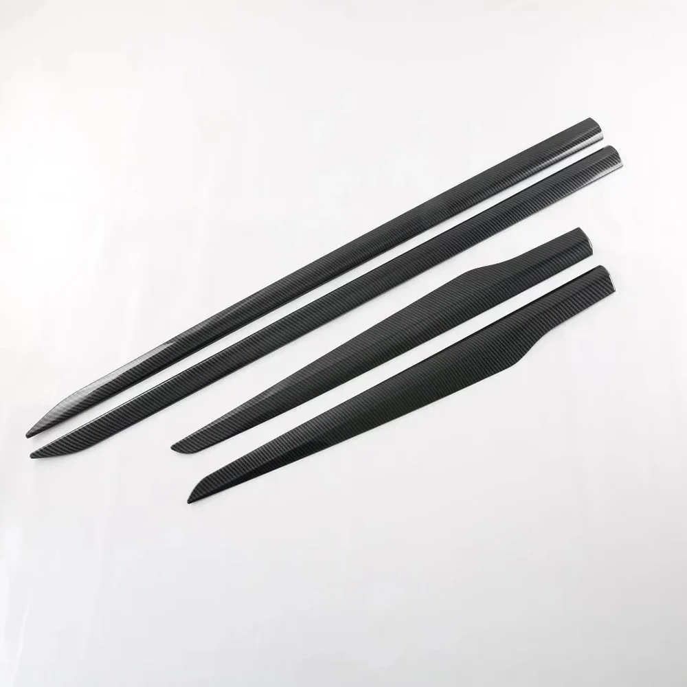 

For Kia Sportage NQ5 2022 2023 Car styling ABS Carbon Fiber Side Door Body Cover trim stickers Strips Molding Protector