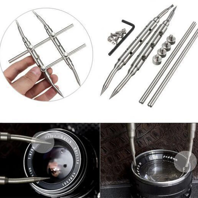 Camera Repair Parts Camera Lens Repair Kit Camera Lens Wrench Lens Repair Kit Innovative And Practical Camera Lens Repair Spanner Disassemble Wrench Open Tool Photo Studio Accessories Arc Grass Shaped Tool
