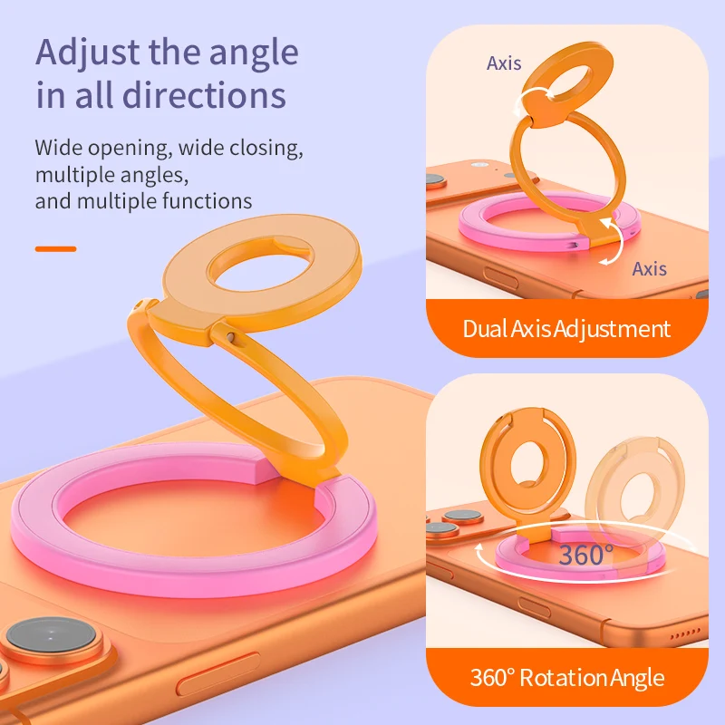 Vibrant Double-Sided Magnetic Holder for Mobile Accessories and Photographic Equipment