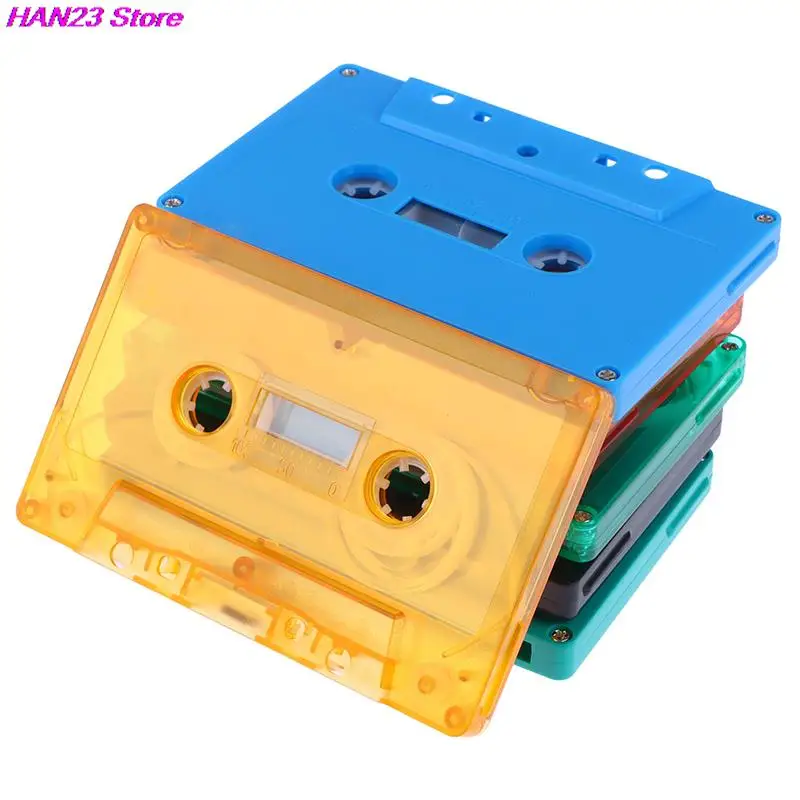 

New 1Pc Color Blank Tape Case Audio Magnetic Audio Recording Cassette Tape Shell Empty Reel To Reel Cassette(no Tape Core)