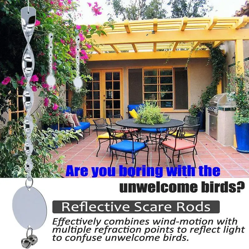 Bird Reflective Devices 10X Bird Wind Twisting Sca..